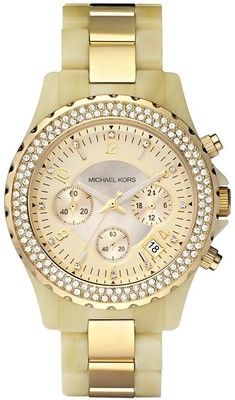 Michael Kors MK5417 Madison Chronograph Horn-Gold Watch