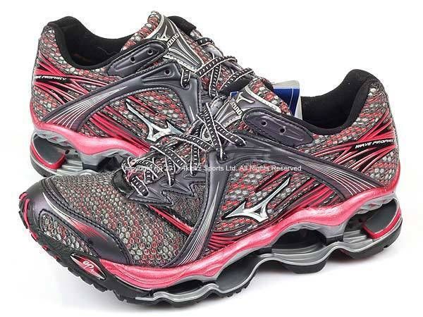 Mizuno Wave Prophecy  Black/Cherry/Silver Smooth Ride Run